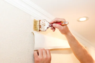 Pose de papier peint à Cambron — revêtements muraux et toiles de verre